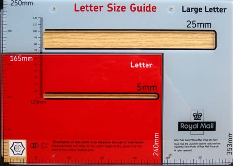 large letter dimensions